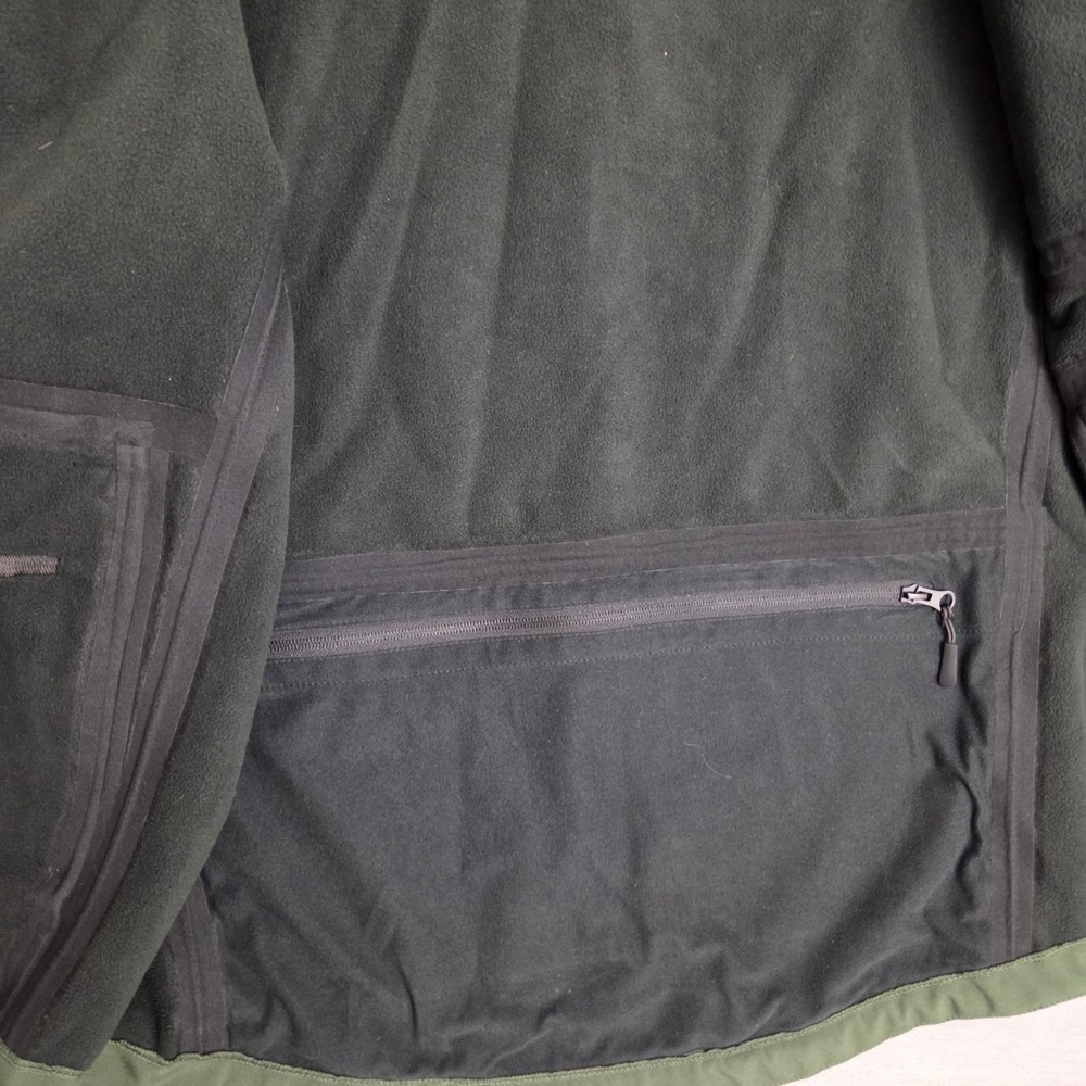 BAERSkin Tactical Softshell Jacket Hoodie Green Fleece Lined Men's L Patches - Picture 8 of 9